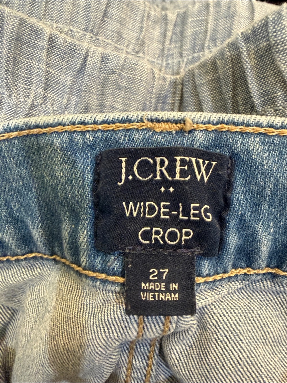 J. Crew Light Blue Wide-Leg Jeans - Picture 2 of 2